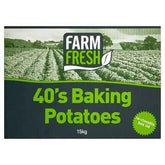 Farm Fresh 40's Baking Potatoes 15kg  Adomoo